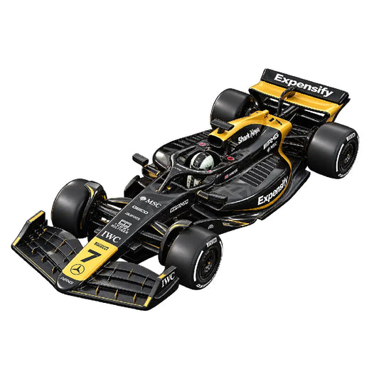 Hot Wheels Premium F1 The Movie APXGP Formula 1 Race Car Black & Gold – 1:64 Diecast Collectible with Real Riders