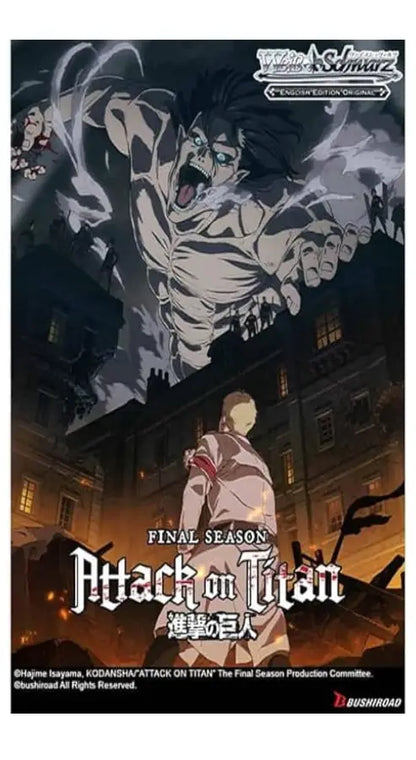 Weiss Schwarz: Attack On Titan: Final Season - Booster Pack English - PokeTCG
