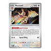 A single Pokémon trading card for Noctowl, shown flat against a plain white background. The card has a silver border, a colorful illustration of Noctowl with glowing wings, and text including 'Noctowl', 'HP 100', 'Ability: Jewel Seeker', and 'Speed Wing 60'.