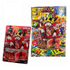 A One Piece manga card and a One Piece manga volume displayed together on a plain white background. The card features Monkey D.