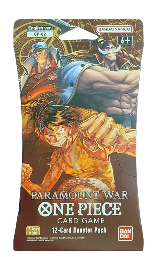 ONE PIECE Card Game OP-02 Paramount War English sleeved booster pack