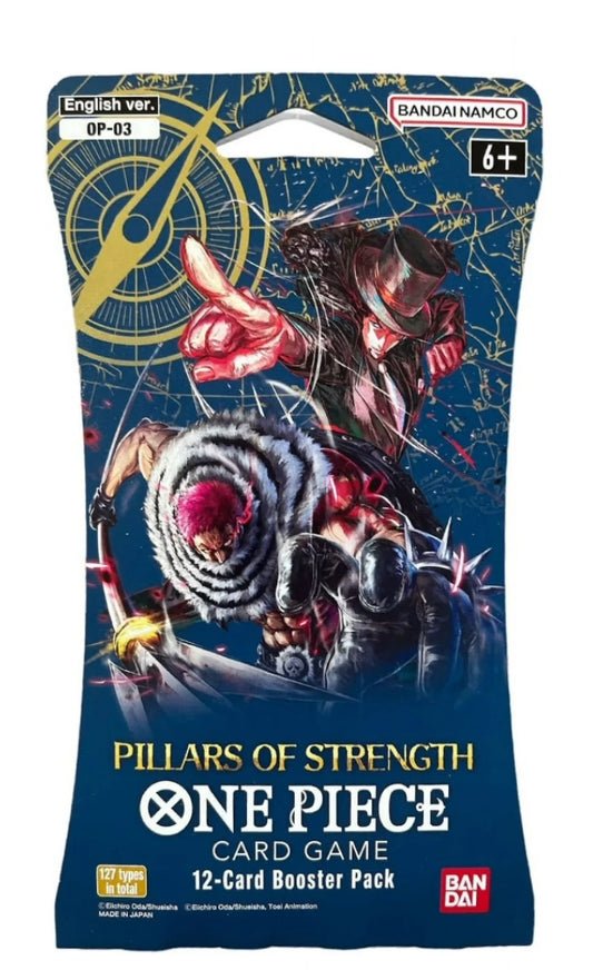 ONE PIECE Card Game OP-03 Pillars of Strength English sleeved booster pack