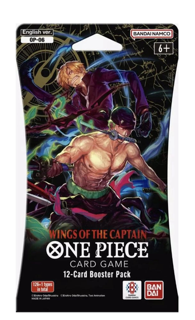 ONE PIECE Card Game OP-06 Wings of the Captain English sleeved booster pack