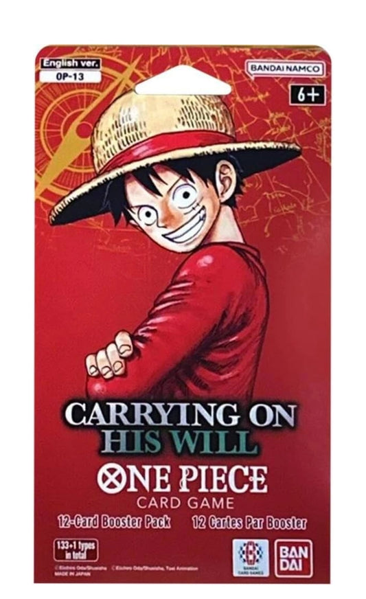 ONE PIECE Card Game OP-13 Carrying on His Will English sleeved booster pack