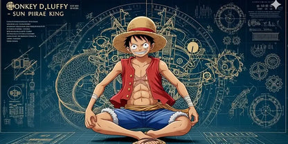 One Piece Monkey D. Luffy XXL Gaming Mousepad – Ultra-Immersive Anime Desk Mat - Poketcg.in