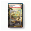A collectible PSA slab containing a Pokémon card, shown against a plain white background. The slab has a blue-to-pink gradient border with white speckles, and the top label shows a mint-grade PSA certification.