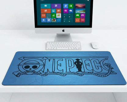 One Piece Blue Logo Gaming Mousepad Extended Desk Mat - PokeTCG