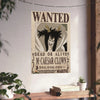 One Piece Caesar Clown Wanted Poster Dead or Alive Anime Wall Art - PokeTCG