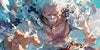 One Piece Luffy Gear 5 Gaming Mousepad Anime Desk Mat Epic Battle White Aura Design XL - PokeTCG