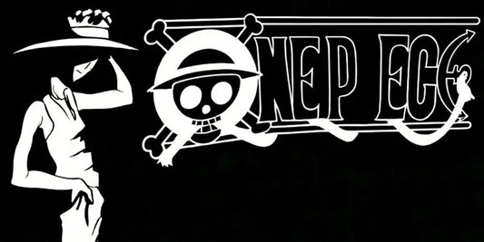 One Piece Minimal Black White Anime Gaming Mousepad Extended Desk Mat - PokeTCG