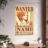 One Piece Nami Wanted Poster Dead or Alive Anime Wall Art Pirate Bounty - PokeTCG
