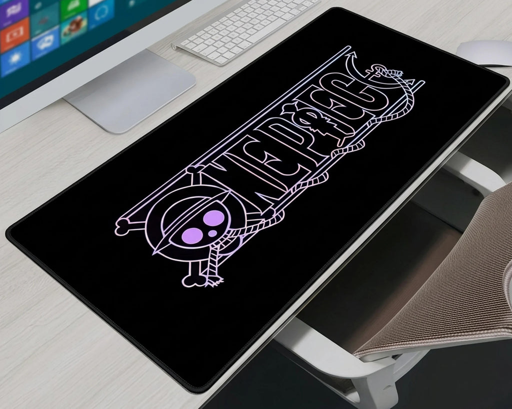 One Piece Neon Logo Gaming Mousepad Extended Desk Mat - PokeTCG