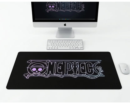 One Piece Neon Logo Gaming Mousepad Extended Desk Mat - PokeTCG