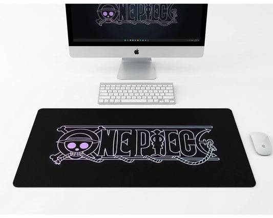 One Piece Neon Logo Gaming Mousepad Extended Desk Mat - PokeTCG