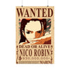 One Piece Nico Robin Wanted Poster Dead or Alive Anime Wall Art Pirate Bounty - PokeTCG