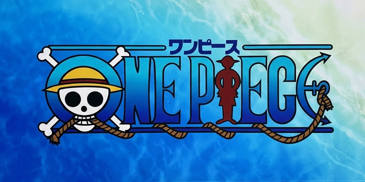 One Piece Ocean Blue Logo Gaming Mousepad Extended Desk Mat - PokeTCG