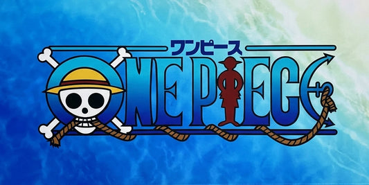 One Piece Ocean Blue Logo Gaming Mousepad Extended Desk Mat - PokeTCG