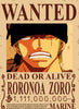 One Piece Roronoa Zoro Wanted Poster Dead or Alive Anime Art - PokeTCG