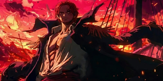 One Piece Shanks Fire Scene Gaming Mousepad Extended Desk Mat Anime Desk Pad - PokeTCG