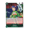 A single trading card featuring an illustrated character named Otama from Land of Wano, with card text, counters, and a dark green border on a plain white background.