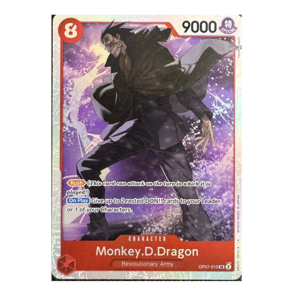 A single trading card featuring Monkey.D.