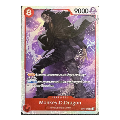 A single trading card featuring Monkey.D.