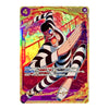 A holographic trading card featuring the character Mr. 2 Bon-Gou (Bensama) from the anime One Piece, shown against a clean white background.