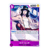 A single illustrated trading card featuring the character Rob Lucci from One Piece, with a purple border, character art, and card text on a plain white background.