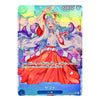 A Japanese character trading card featuring Yamato from the Sword Art Online series, with a vibrant watercolor illustration of the character in a red and white dress against a colorful, iridescent background. The card has a blue base at the bottom and displays the text 'CHARACTER' and 'ヤマト' (Yamato).