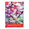 A Japanese character trading card featuring Edward Newgate from One Piece, with a red border, 10000 power text, and colorful character artwork on a white background.