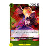 A Japanese character trading card featuring Sanji from One Piece, with a green border, 7000 power, and Japanese text and rules symbols.