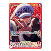 A Japanese trading card featuring anime character Trappolaro from One Piece, with a red border, white and black illustration, and Japanese text and stats including 5000.