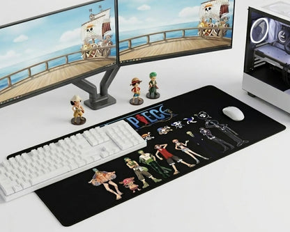 One Piece Straw Hat Crew Evolution Gaming Mousepad Anime Desk Mat XL Luffy Zoro Sanji Crew Lineup - PokeTCG