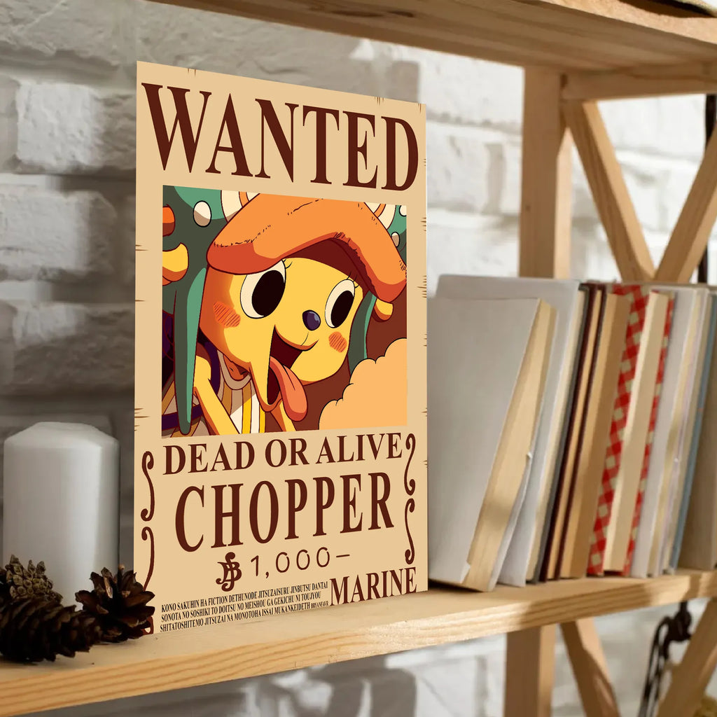 One Piece Franky Wanted Poster Dead or Alive Anime Wall Art Pirate Bounty - PokeTCG