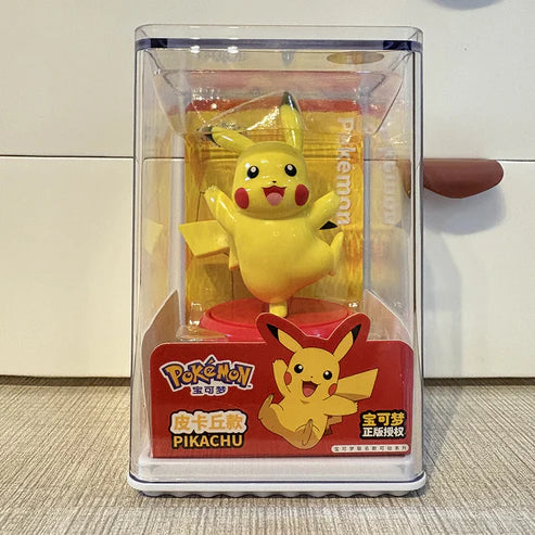 Original Pokemon Anime Action Figure Blind Box Adorable Doll With Acrylic Display Case Pikachu