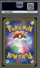 Pokémon trading card with a PSA logo and QR code on a clear protective case.
