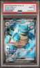 Pokémon trading card featuring Blastoise EX with PSA grading label