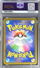 Pokémon trading card in a PSA protective case with holographic design
