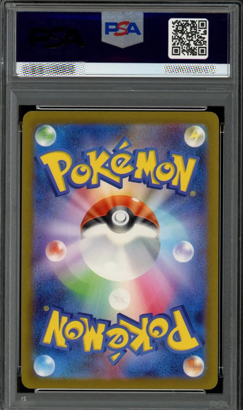 Pokémon trading card with PSA grading label