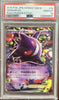 Pokémon trading card featuring Gengar EX with a PSA grading label on a white background