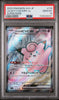 Pokémon trading card featuring Lillie's Clefairy ex in a protective case with PSA grading label.