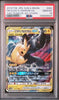 Pokémon trading card featuring Pikachu and Zekrom GX with a PSA grading label.