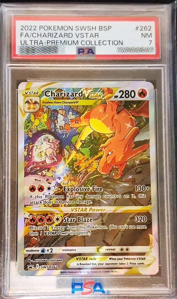 PSA 7 NM Charizard VSTAR SWSH262 Black Star Promo Holo English