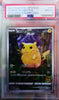 Pokémon trading card featuring Pikachu in a protective case with a PSA label.