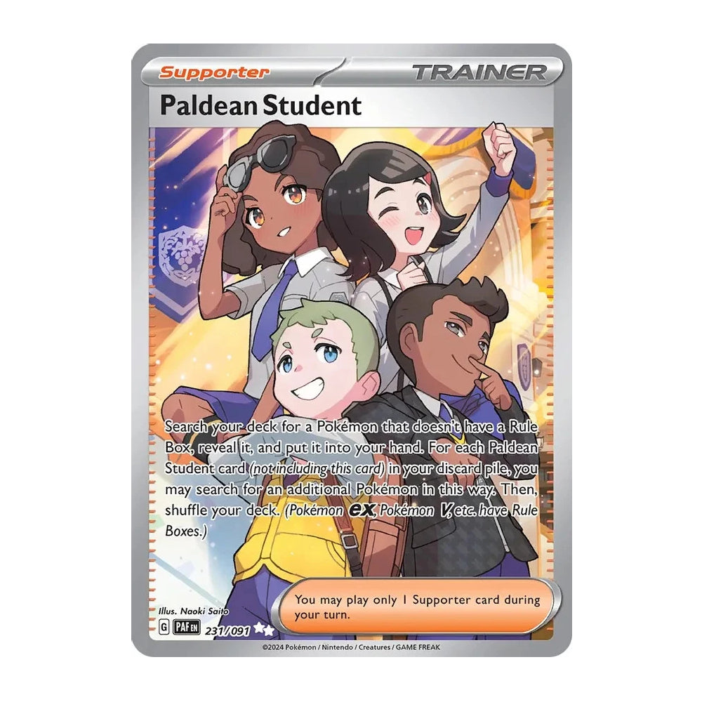 Paldean Student Ultra Rare 231/091 Paldean Fates Pokémon Card