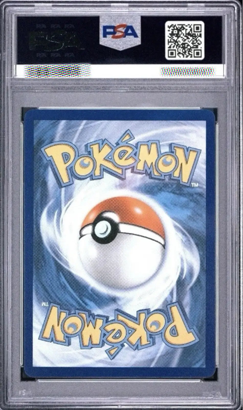 Pokémon trading card with PSA grading logo