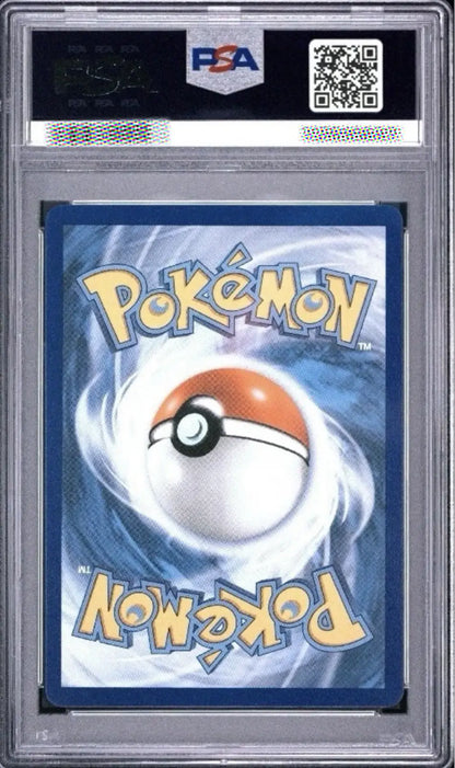 Pokémon trading card with PSA grading logo