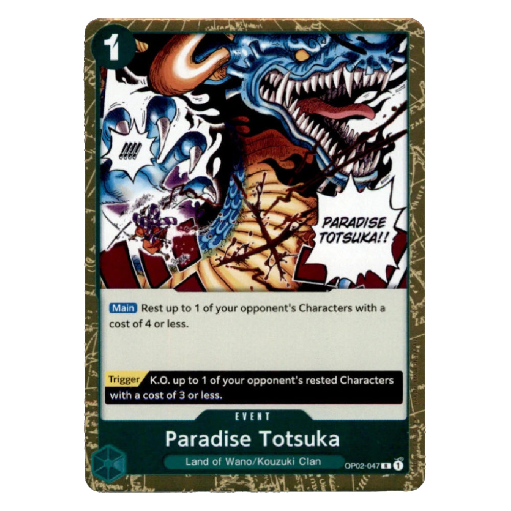 Paradise Totsuka OP02-047 R Paramount War English Foil NM