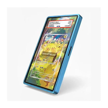 A blue protective smartphone case shown on a phone displaying a colorful game screen, set against a plain white background.