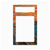 A decorative phone or tablet screen protector frame featuring a colorful, swirling art print inspired by Edvard Munch's 'The Scream' in orange, red, yellow, green, and blue tones, shown on a plain white background.